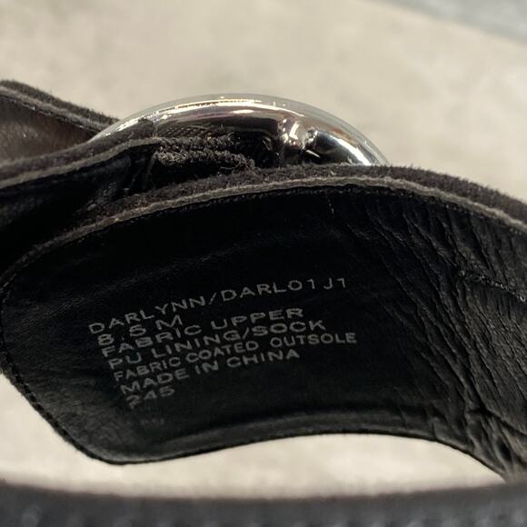 MADDEN GIRL Women's Black Darlynn City Peep-Toe Block-Heel Sandals SZ 8.5 - Picture 9 of 9